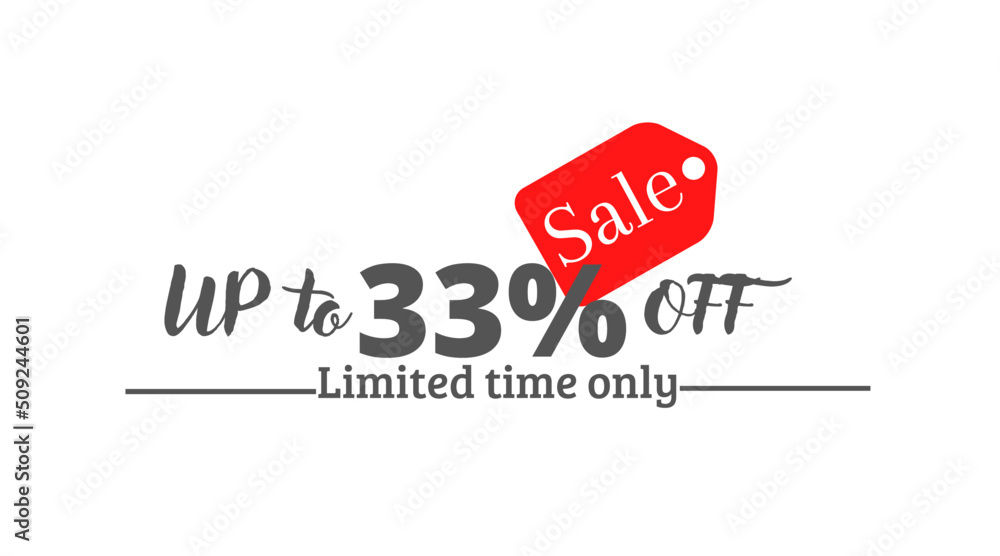 33% off sale, UP tô Online discount with label design 33% off sale, UP tô Online discount with label design