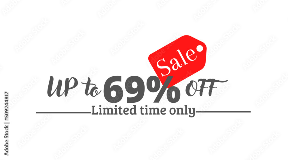 69% off sale, UP tô Online discount with label design 69% off sale, UP tô Online discount with label design