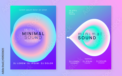 Disco Poster. Geometric Pattern For Set Design. Bright Effect Fo