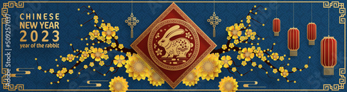 Happy chinese new year 2023 year of the rabbit