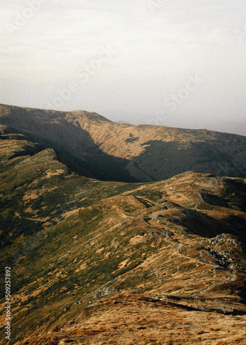 Carpathian Montenegrin ridge in autumn. Ukrainian mountains © Vlad