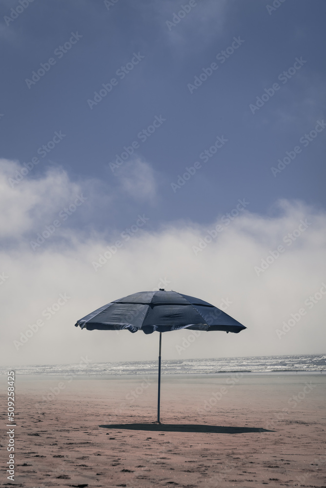 beach umbrella and sky