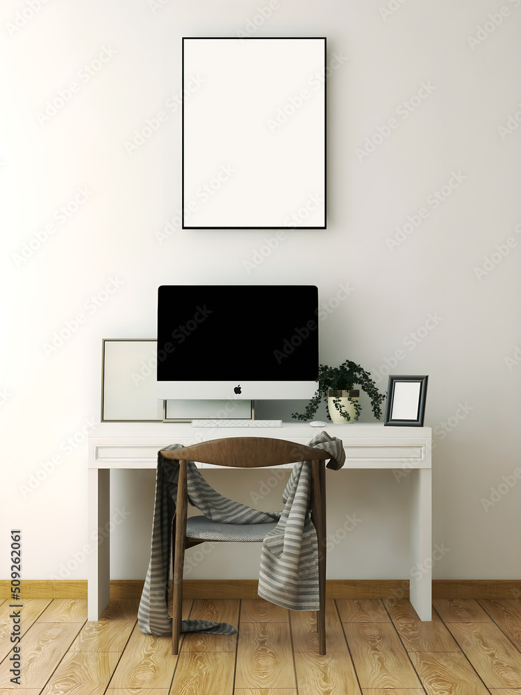 Paint Desk White Paper Isolated On Stock Vector (Royalty Free) 395688889
