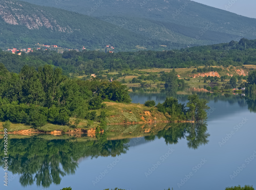 Reservoir lake Peruca at the river Cetina, Croatia Reservoir lake Peruca at the river Cetina, Croatia