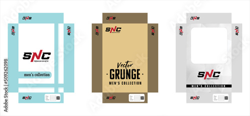 men's three shirt box packaging designs