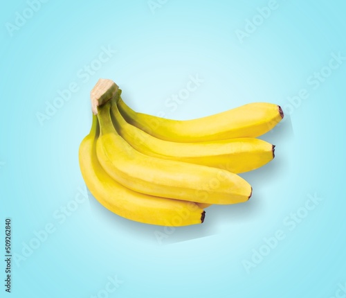 Tasty sweet fresh banana branch