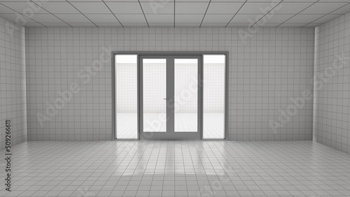 door in an empty room
