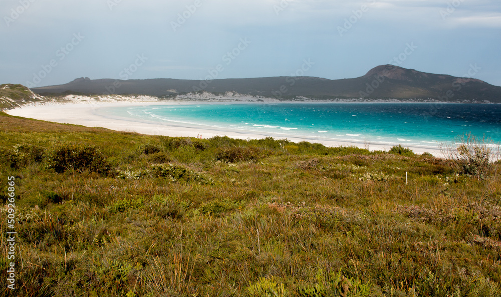 Amazing blue crystal water and white sand beach  - Cape le Grand, Esperance WA, Australia