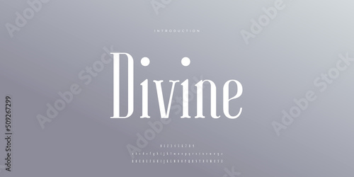 Royal, an elegant alphabet font and number. Premium uppercase fashion Design typography. vector illustration