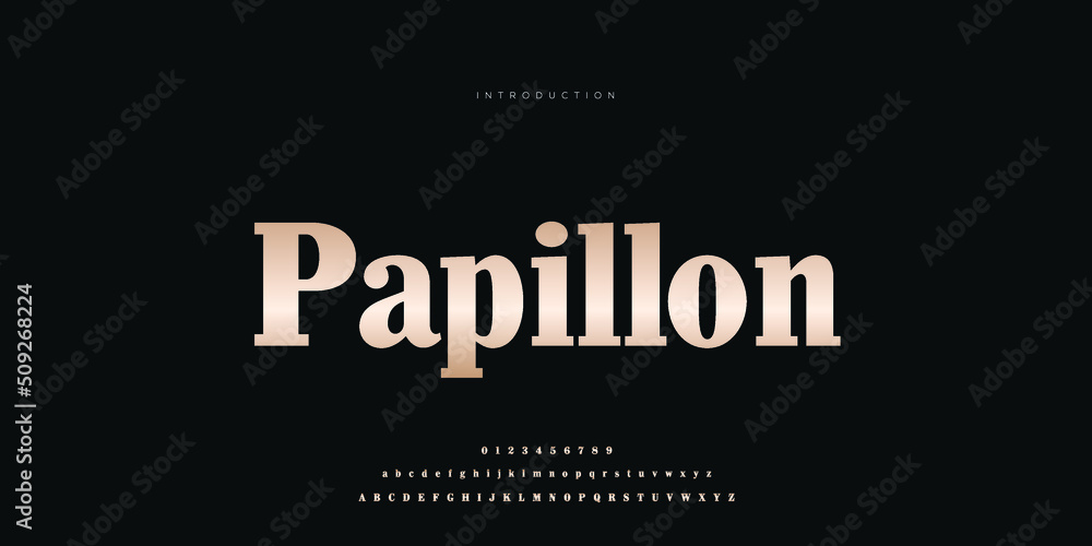 Royal, an elegant alphabet font and number. Premium uppercase fashion Design typography. vector illustration Royal, an elegant alphabet font and number. Premium uppercase fashion Design typography. vector illustration