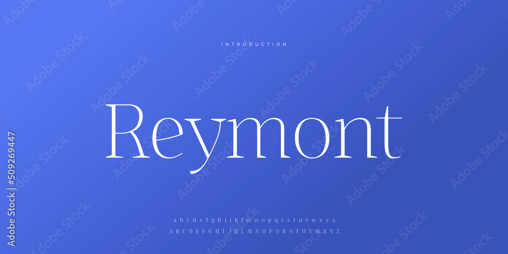Fototapeta premium Royal, an elegant alphabet font and number. Premium uppercase fashion Design typography. vector illustration