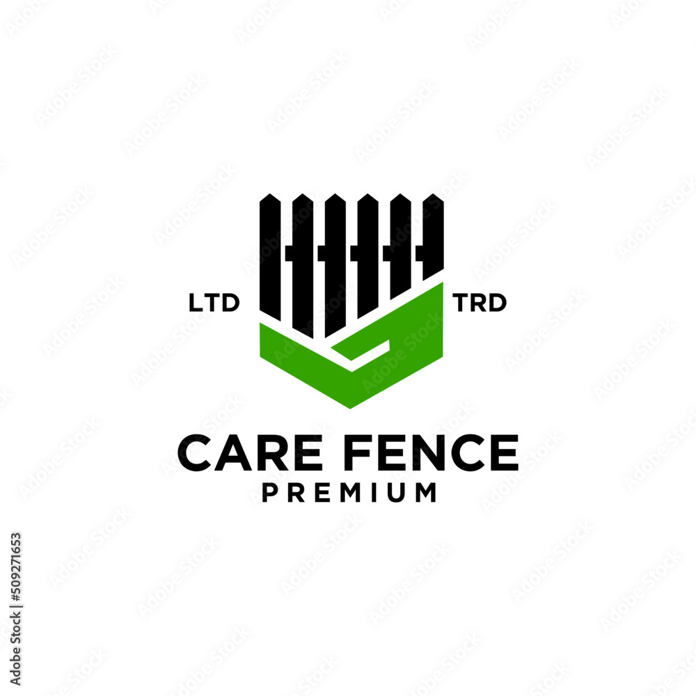 fence care minimalism logo vector design fence care minimalism logo vector design