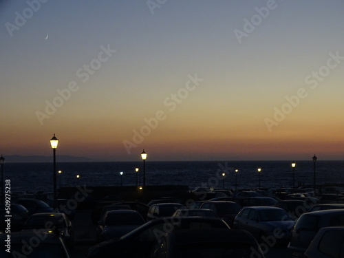 sunset at the beach