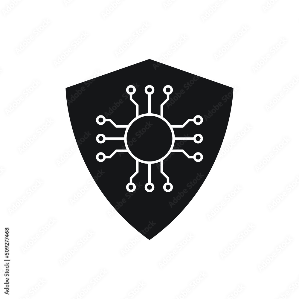 Cyber security icon design isolated on white background Cyber security icon design isolated on white background