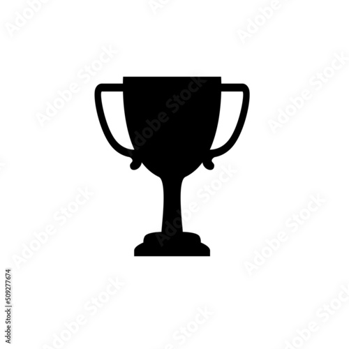 trophy cup isolated on white