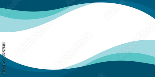 Liquid abstract background. Blue fluid vector banner template for social media, web sites.
