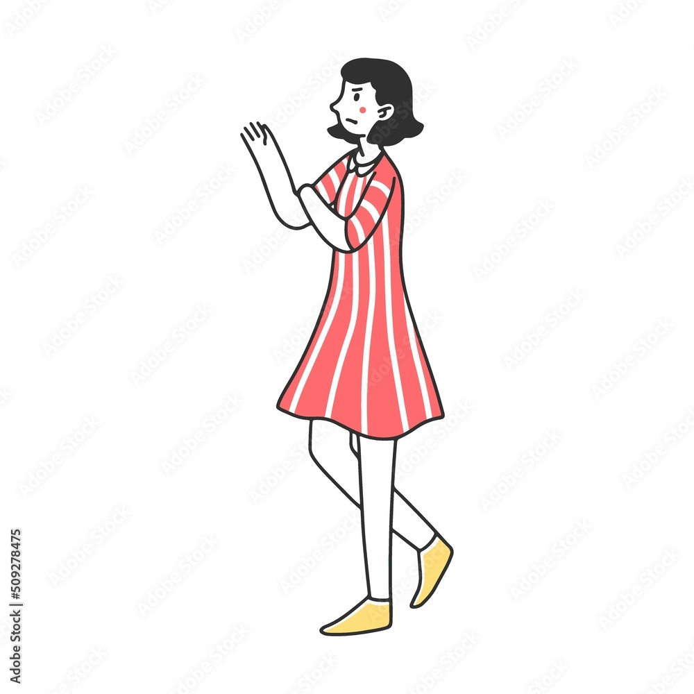Selfish young girl with arrogant and angry behavior flat vector illustration. Characters standing lonely in pride Selfish young girl with arrogant and angry behavior flat vector illustration. Characters standing lonely in pride