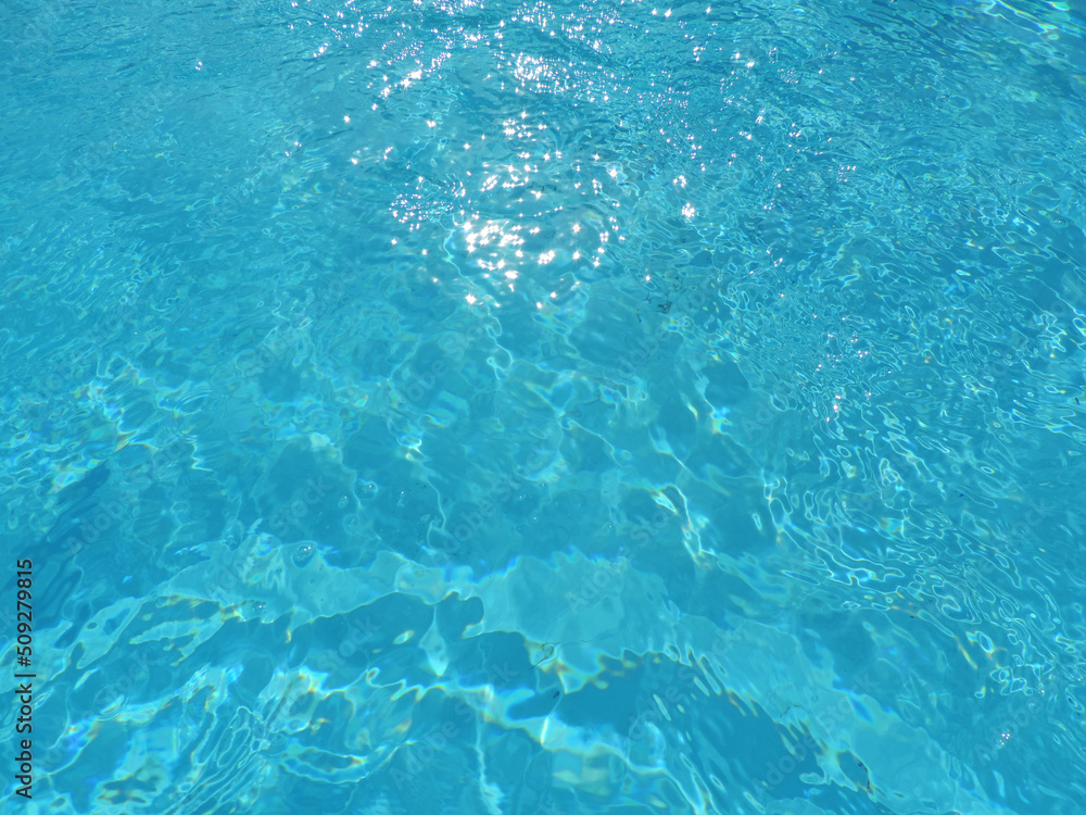 Blue pool water waves texture background Blue pool water waves texture background