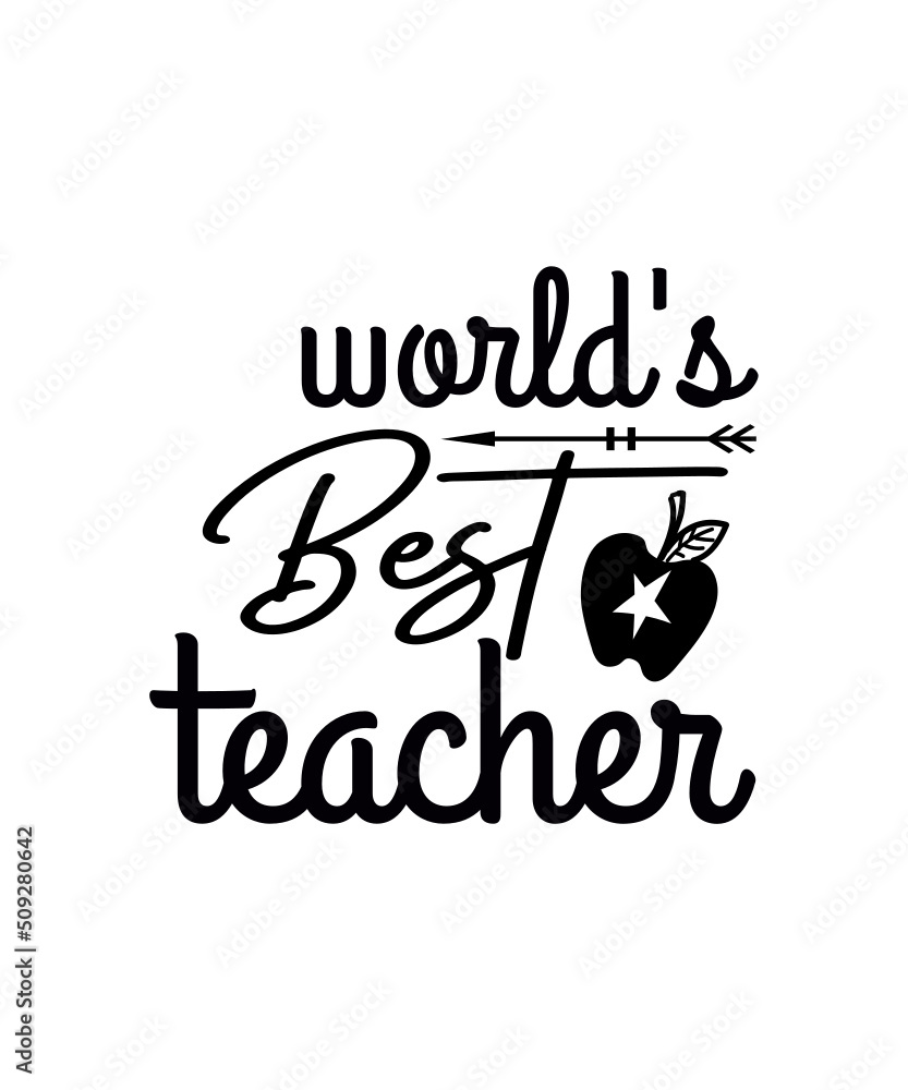 Fototapeta premium Teacher Svg Design