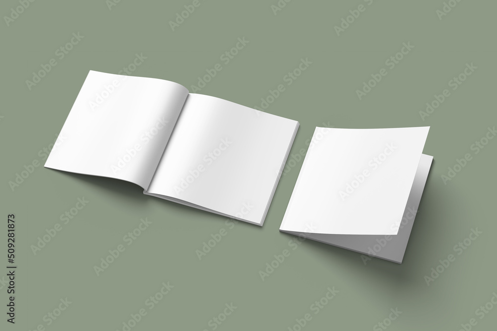 Square magazine mockup Square magazine mockup