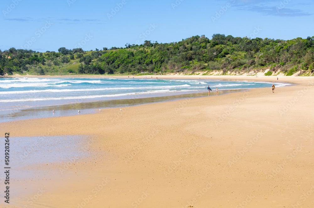 Low tide on Diggers Beach - Coffs Harbour, NSW, Australia
