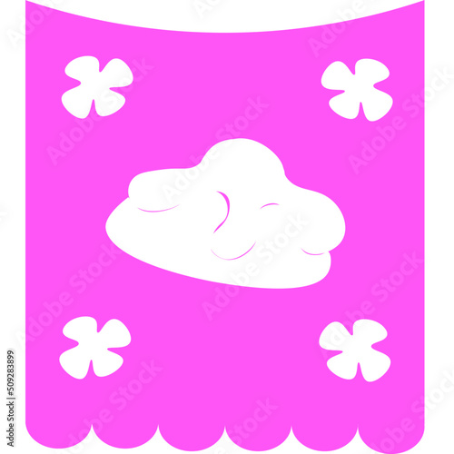 DÍA DE MUERTOS,PAPEL PICADO CON FIGURA DE PAN,PAPEL PICADO,PAPEL PICADO SIN FONDO,FIESTA MEXICANA,PAPEL FIUSHA