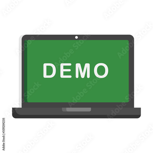 Demo icon design template vector illustration