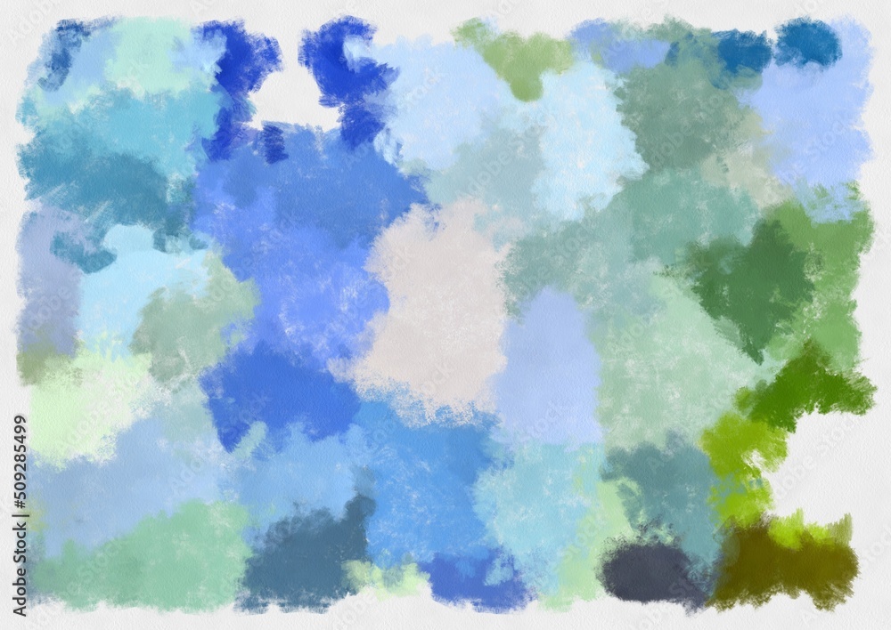 Obraz premium Illustration style background image abstract pattern various vibrant colors watercolor style illustration impressionist painting.