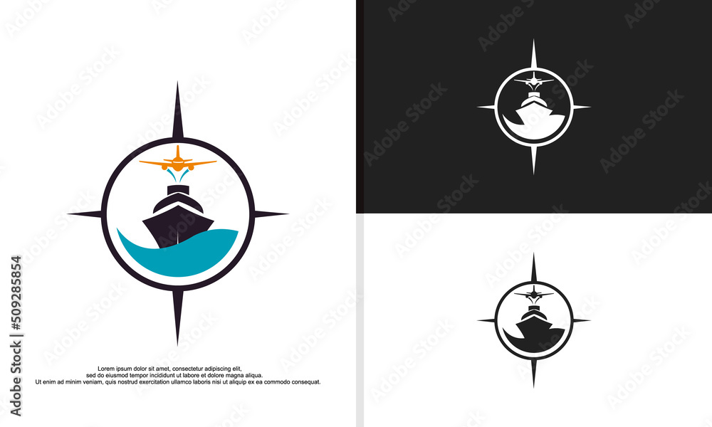logo travel agency, creative logo travel around the world. logo travel agency, creative logo travel around the world.