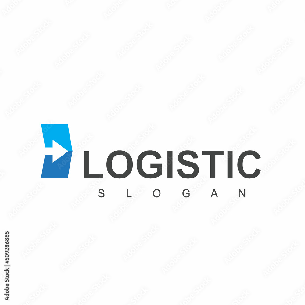 Logistic Logo Template, Expedition And Transportation Business Icon