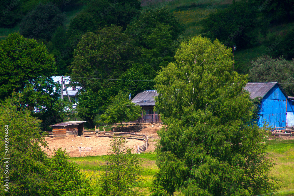 house in the mountains