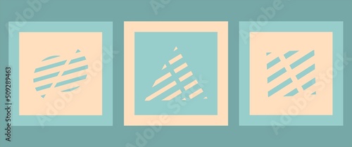 Memphis Abstract Geometric Background Template Collection