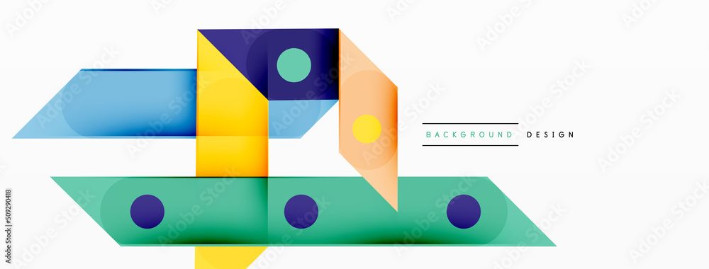 Color overlapping stripes background. Colorful lines composition for wallpaper, banner, background or landing