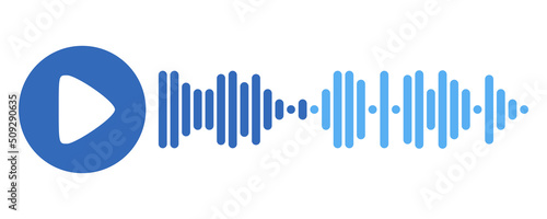 Slika na platnu Recording of audio message template