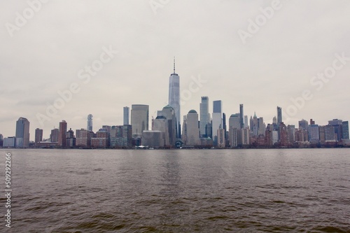 Freedom Tower with New York City Skyline