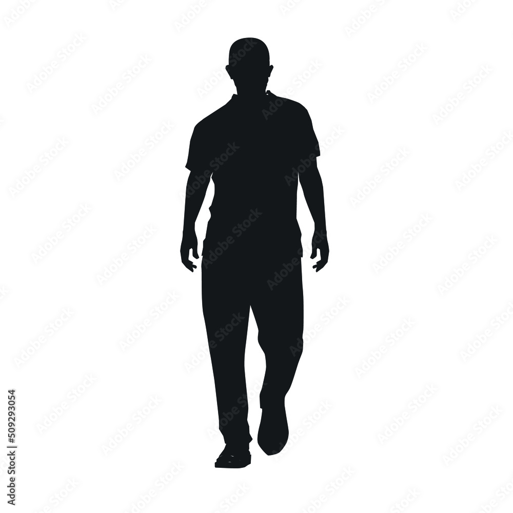 people, set of vector silhouettes