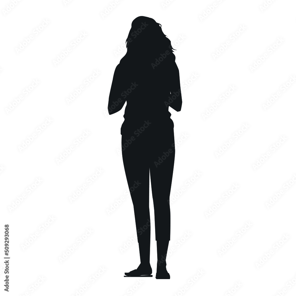 people, set of vector silhouettes people, set of vector silhouettes