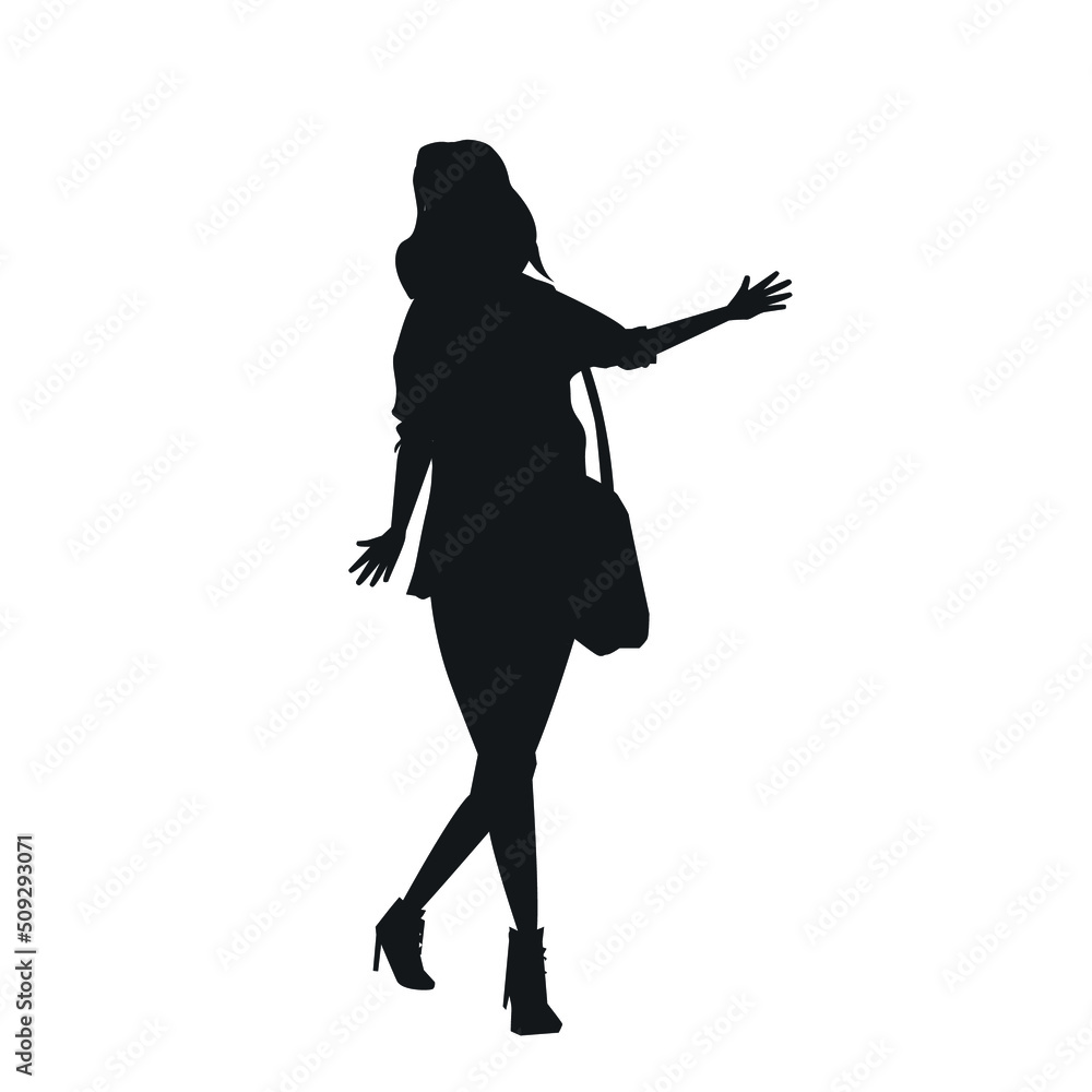 people, set of vector silhouettes people, set of vector silhouettes
