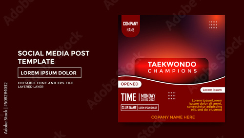 sports/championship/league/tournament theme social media post template