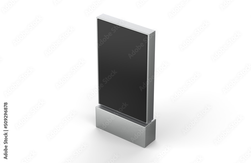 WiFi network Multi touch floor standing LCD, display digital signage display touch monitor mockup. 3d render illustration. WiFi network Multi touch floor standing LCD, display digital signage display touch monitor mockup. 3d render illustration.