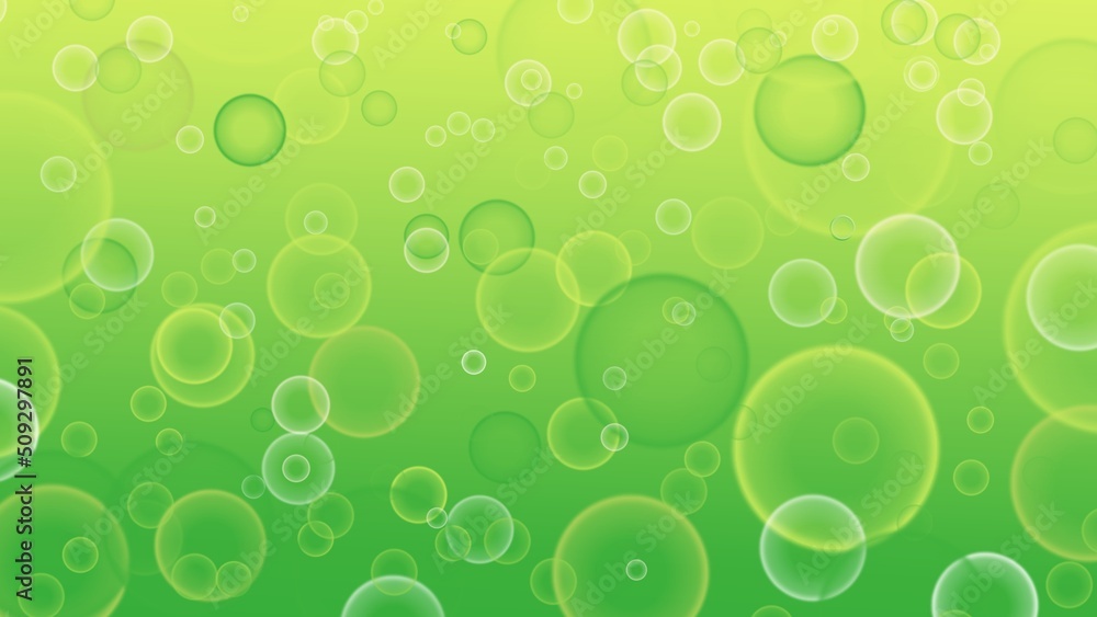  Abstract bubble green backgrounds illustration and textures with colorful abstract art creations, minimalist aesthetic design with abstract organic shapes