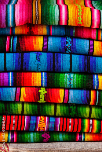 beautiful mayan textiles from guatemala photo