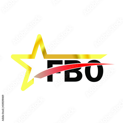 FBO letter logo design. FBO creative  letter logo. simple and modern letter logo. FBO alphabet letter logo for business. Creative corporate identity and lettering. vector modern logo  photo