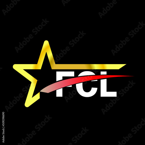 FCL letter logo design. FCL creative  letter logo. simple and modern letter logo. FCL alphabet letter logo for business. Creative corporate identity and lettering. vector modern logo  photo