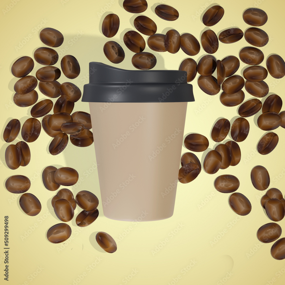 Obraz premium realistic coffee cup