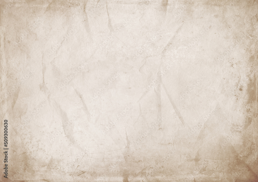 Obraz premium Old brown crumpled paper texture background