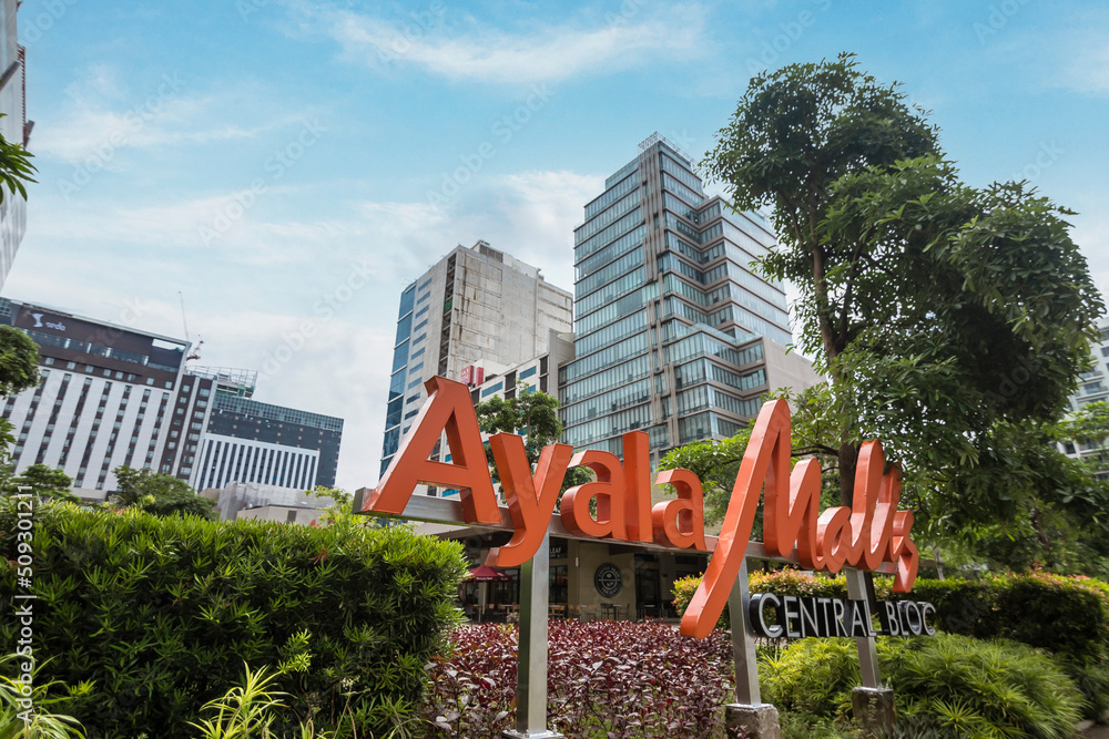 Apas, Cebu City, Philippines May 2022 Signage of Ayala Malls Central