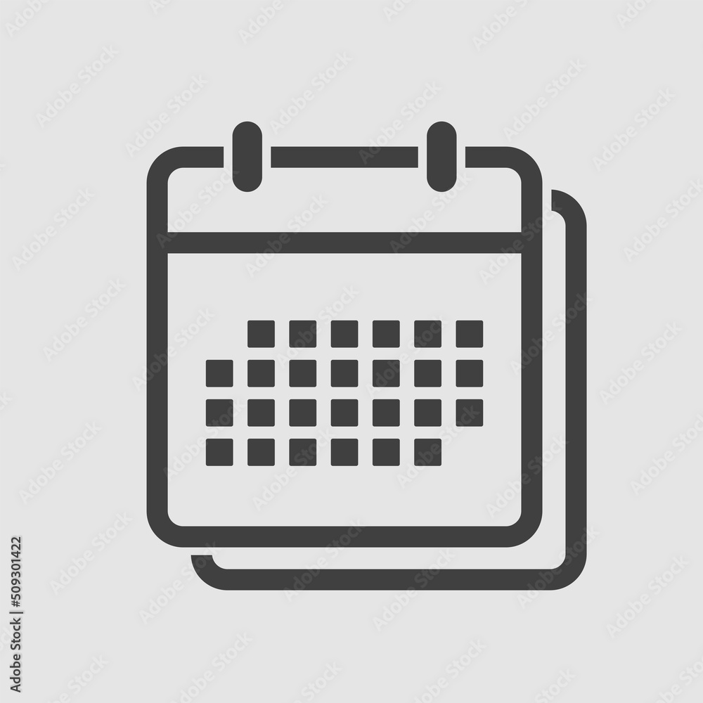 Icon page calendar - schedule, deadline, date, app Icon page calendar - schedule, deadline, date, app
