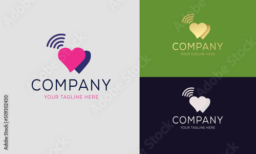 Dating Logo Icon. Design for web and mobile app 
