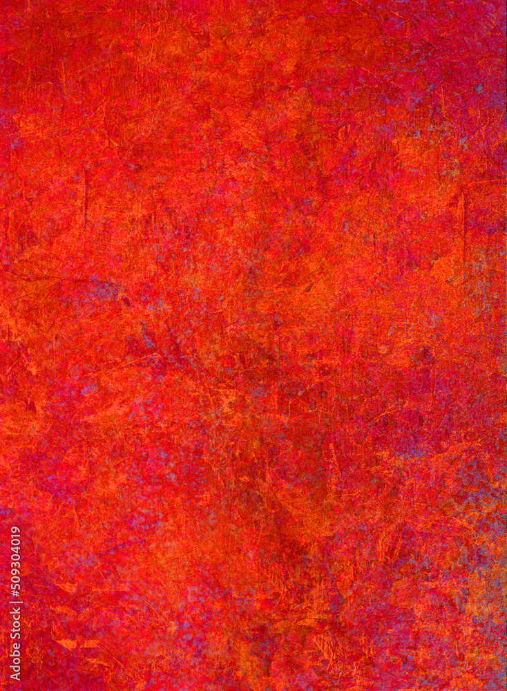 Fluorescent Molten lava colored stone, weathered, textured background, red, fire
